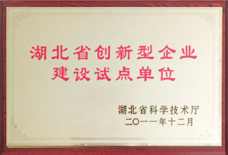 湖北省創新型企業建設試點單位