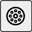 50%的壓縮即可起到密封（水、灰塵、空氣）的作用